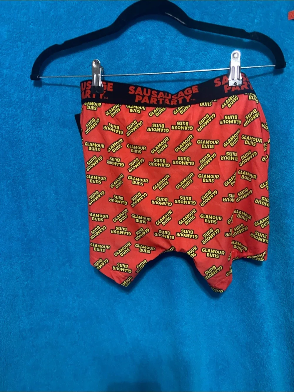 NWT - Orange 'Glamour Buns' Graphic Boxer Briefs Sausage Party